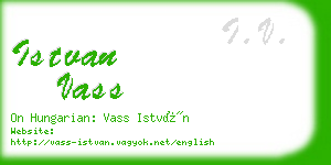 istvan vass business card